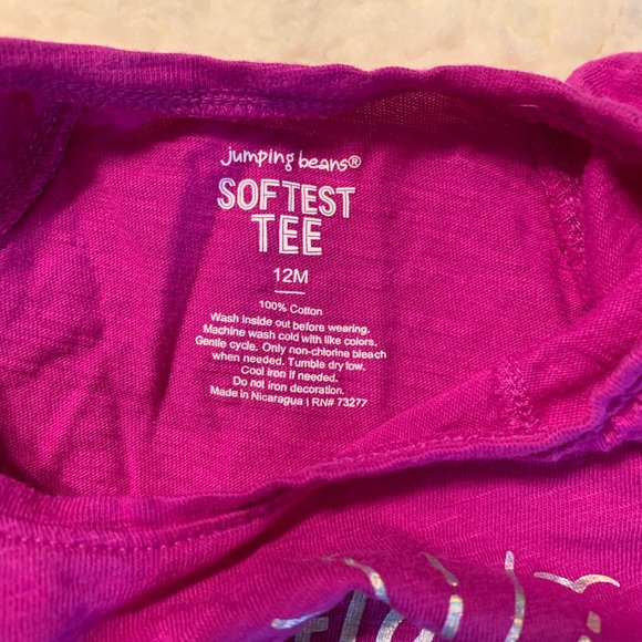 Jumping beans softest tee “little sunshine” 12 months tank - Picture 2 of 2